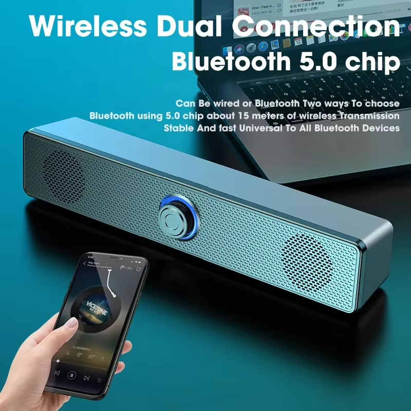 Speaker Wire - Bedrade, draadloze en Bluetooth-soundbar, USB-aangedreven speaker