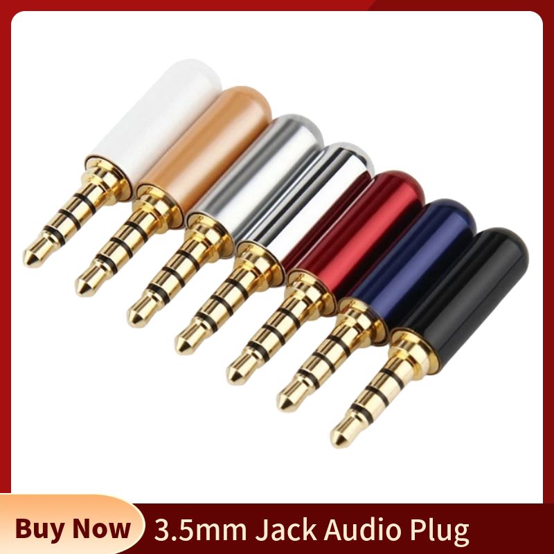 Audio Jumper Wire - Audio-aansluiting 3,5 MM 4-polige oortelefoonconnector 3,5