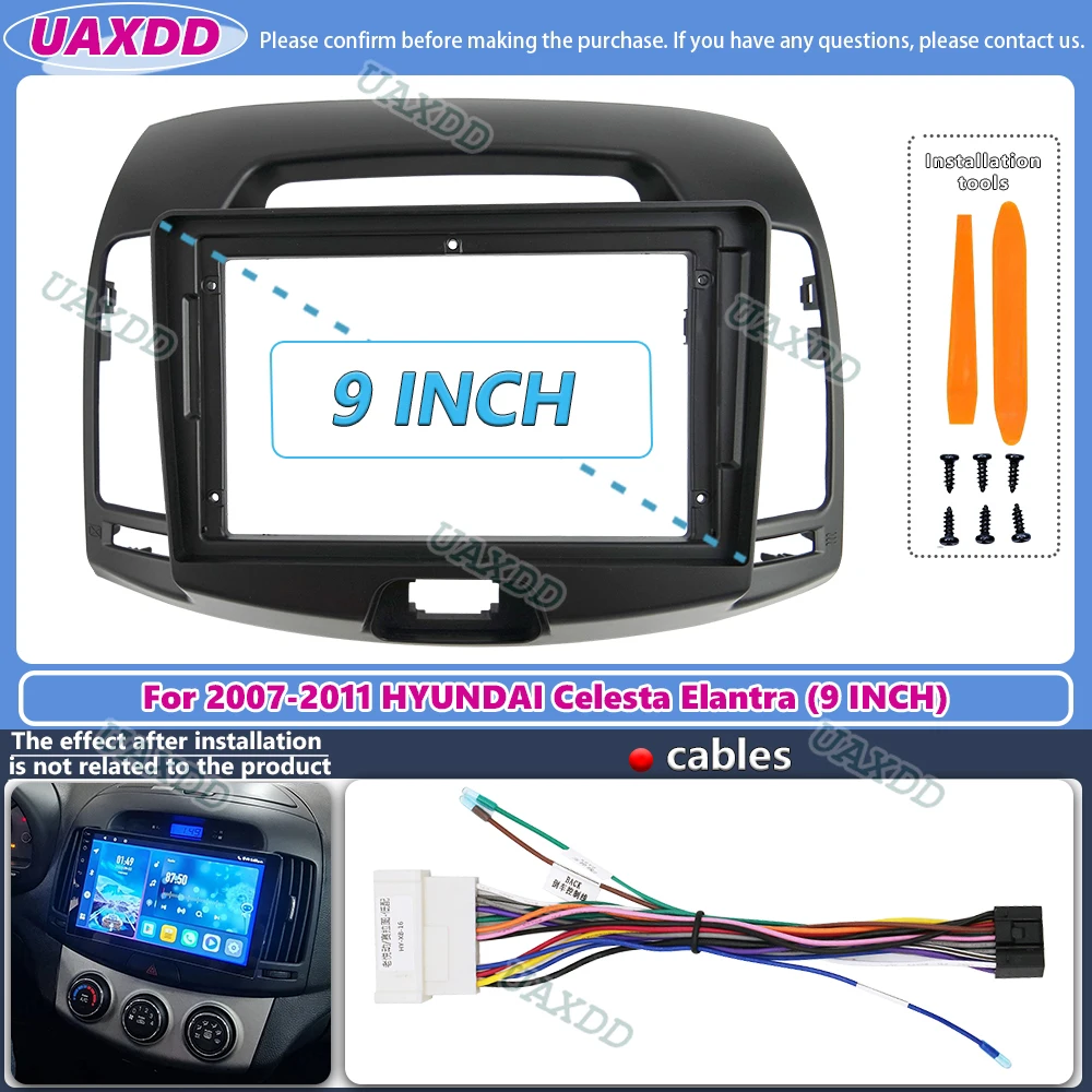 Audio Cable Rca - Voor Hyundai Elantra 2007-2011 9 inch