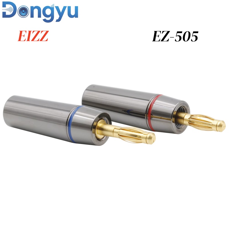 Banana Plug - EIZZ EZ-505 vergulde, zuivere koperen bananenstekker,