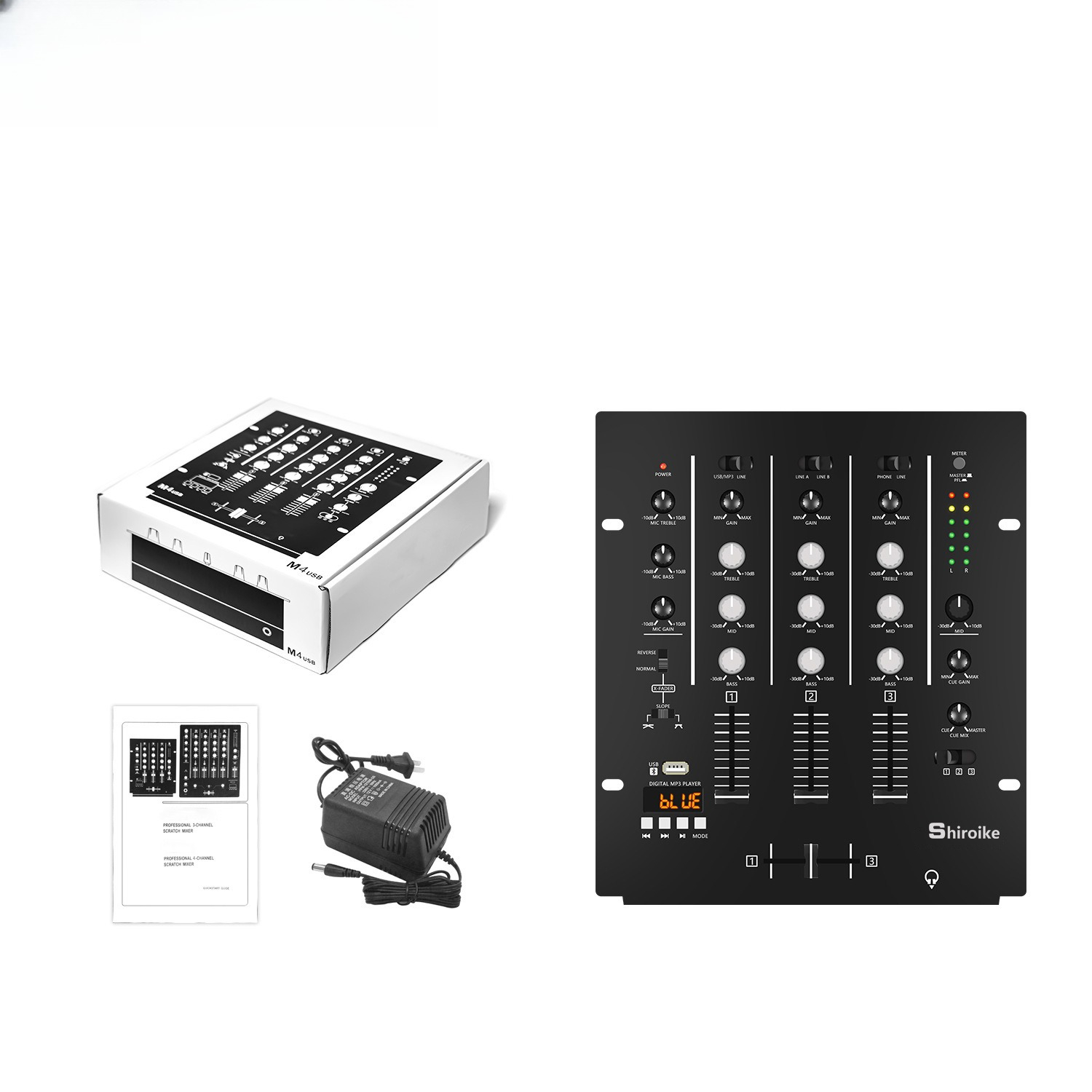 4-kanaals DJ-mixer, profession - Audio Interface recensie en prijs