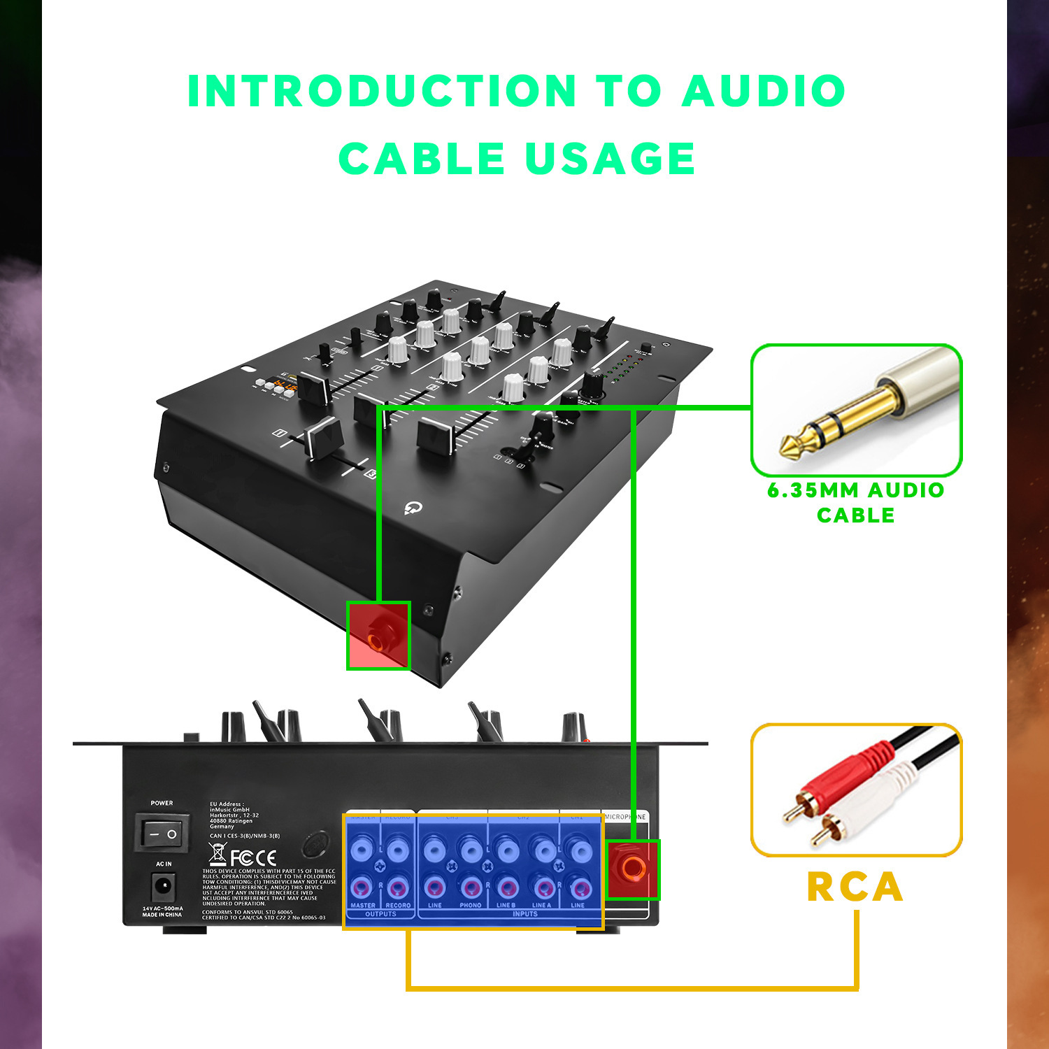 4-kanaals DJ-mixer, profession - Audio Interface recensie en prijs