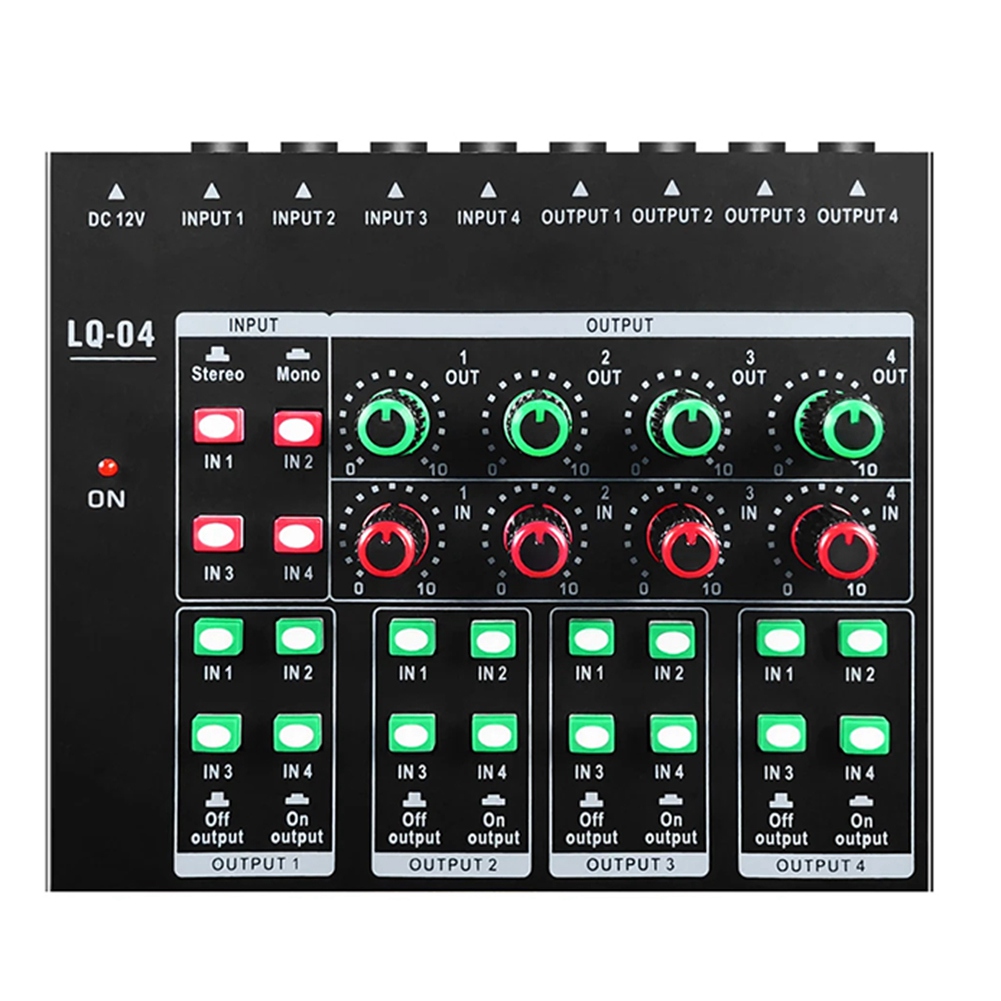 (MEOF] -LQ04 4-kanaals mixer 4 - Audio Interface recensie en prijs