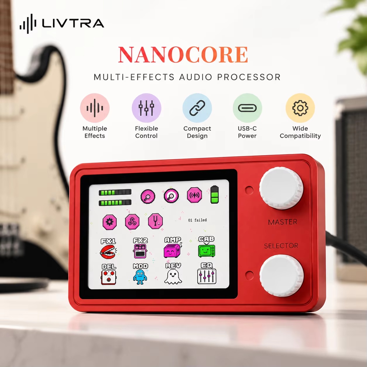 Livtra Nanocore Mini gitaar-mu - Audio Interface recensie en prijs