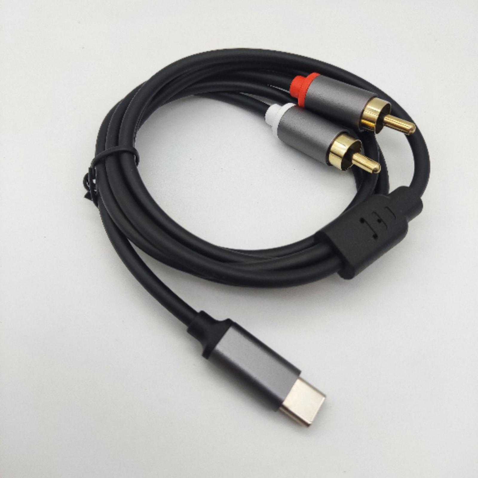 USB-C naar RCA stereogeluidska - Audio Cable Rca recensie en prijs